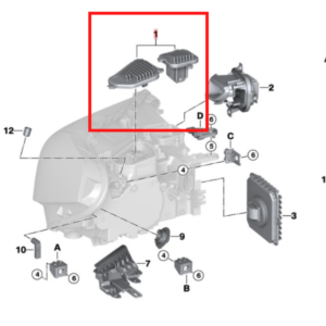 MODULO LED ESQUERDO BMW X2 63117489237