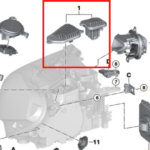 MODULO LED DIREITO  BMW X2 63117489238