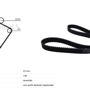 Correia Dentada VW  Passat  2.0 BVZ BWA 06D109119B D=148