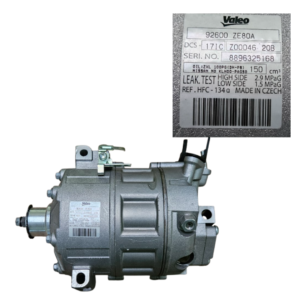 92600ZE80A COMPRESSOR SEM POLIA E EMBREAGEM NISSA VERSA
