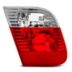 Lanterna Traseira BMW Serie 3 2001 a 2005 Mala Vermelha/ Cristal Lado Esquerdo