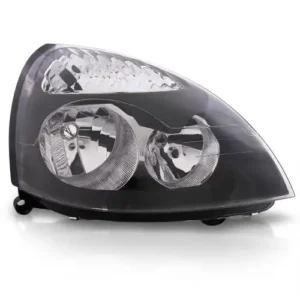 Farol Clio 2003 a 2005 Elétrico Mascara Negra Lado Direito _