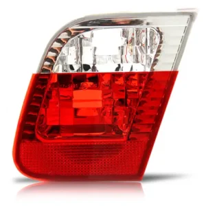 Lanterna Traseira BMW Serie 3 2001 a 2005 Mala Vermelha/ Cristal Lado Direito