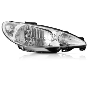 Farol Peugeot 206 2004 em diante Cromado Liso Simples Lado Direito TYC