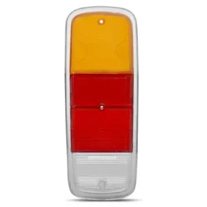 Lente Lanterna Traseira Kombi 1976 em diante Clipper Tricolor Plastico