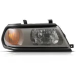 Farol Pajero 2000 em diante Sport Mascara Cinza ARO Preto com Lampada Estacionamento Lado Direito
