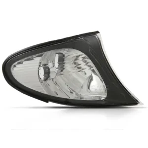 Lanterna Dianteira BMW Serie 3 2001 a 2005 Cristal Carcaça Preta Lado Direito