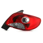 Lanterna Traseira Peugeot 207 2012 em diante Hatch Grade Cromada Lado Direito