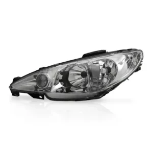 Farol Peugeot 206 2004 em diante Cromado Liso Duplo Lado Esquerdo