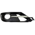 Tela Parachoque Dianteira BMW Serie 3 2012 em diante Lado Direito com Furo Auxiliar Friso Cinza