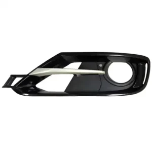 Tela Parachoque Dianteira BMW Serie 3 2012 em diante Lado Esquerdo com Furo Auxiliar Friso Cinza