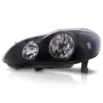 Farol Corolla 2005 a 2007 (fielder) Mascara Negra Lado Esquerdo Importado