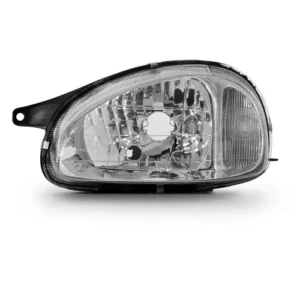 Farol Corsa 2001 em diante Mascara Cromada Carcaca Preta (pc) Lado Esquerdo