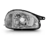 Farol Corsa 2001 em diante Mascara Cromada Carcaca Preta (pc) Lado Direito