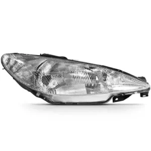 Farol Peugeot 206 1998 em diante Elétrico Simples Raiado Lado Direito