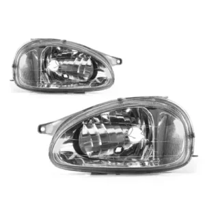 Farol Corsa 2001 em diante Mascara Cinza Carcaca Cinza (pc) Lado Esquerdo