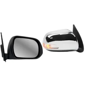 Retrovisor Externo Hilux 2012 em diante Lado Direito Elétrico com Pisca Cromado Retratil