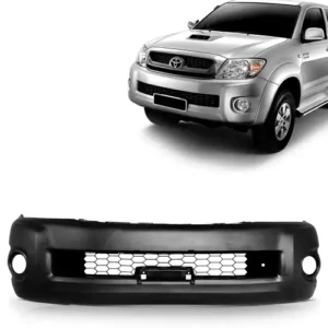 Parachoque Dianteiro Hilux 2009 em diante sem Furo Moldura com Furo Auxiliar