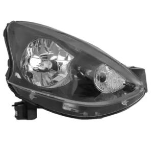 Farol March 2014 em diante Mascara Negra Defletor Preto Lado Direito Importado